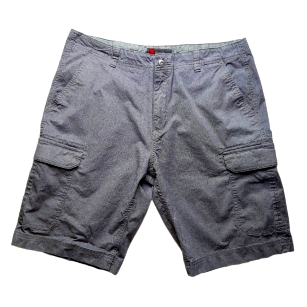 BC Clothing Dressy Cotton Cargo Shorts Charcoal Grey men's 38 waist